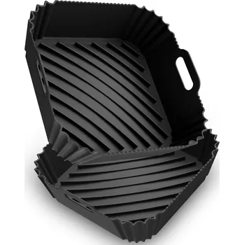 Forma na pečení 2X SILIKONOVÁ VLOŽKA DO HORKOVZDUŠNÉ FRITÉZY, OPAKOVANĚ POUŽITELNÁ FORMA NA PEČENÍ