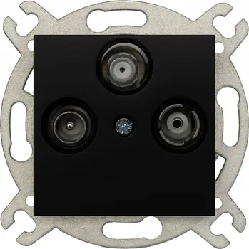 Elektrická zásuvka Anténní zásuvka nástěnná Viko černá