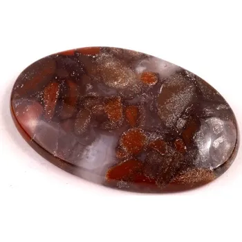 Přírodní kámen Kabošon Jaspis Tabu č.6891 (37x24x6mm)