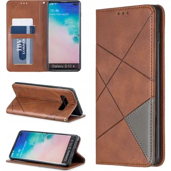 Pouzdro na mobilní telefon Pouzdro s klopou Zaps pro Samsung Galaxy S10+ hnědé