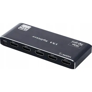 Zabezpečení domácnosti HDMI 2.0 Splitter PAWONIK JL-4K0104D černý