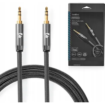 Audio kabel Kabel Nedis CATB22000GY10 3.5 mm - Jack 3.5 mm 1 m