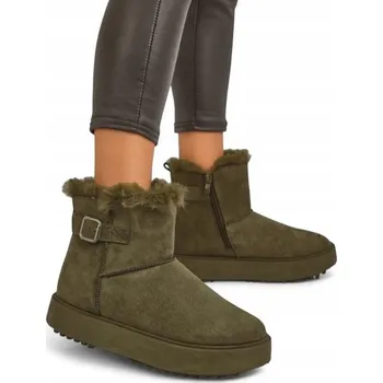 Dámská zimní obuv ZELENÉ DÁMSKÉ SNĚHULE AURELIA CLASSICO 39