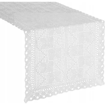 ubrus UBRUS MARTHA 40 X 140 CM BÍLÝ