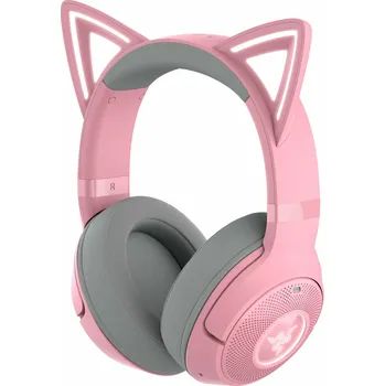 Sluchátka Sluchátka bezdrátová náhlavní Razer Kraken Kitty V2 - Quartz