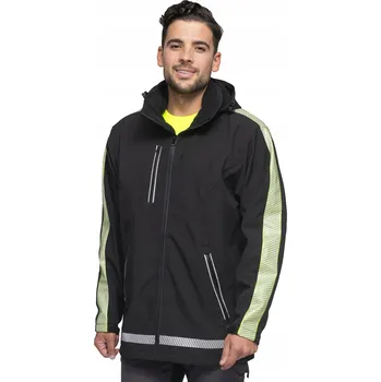 pracovní bunda Reflexní pracovní bunda softshell s větráním, prodyšná, YKK, velikost XL