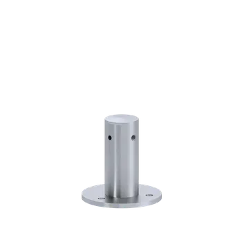 Zábradlí Příruba na fasádní lankovou stěnu, odsazení 100mm, průchozí, pro lanko max. ø6mm, se závitem M8, broušená nerez K320/AISI 304