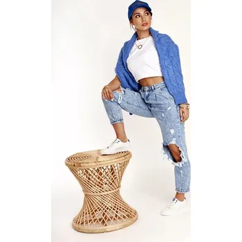 Dámské tenisky Dámské módní tenisky Big Star - bílá/tmavě modrá Velikost: 36