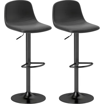 Barová židle 2 kusy barových židlí | černé