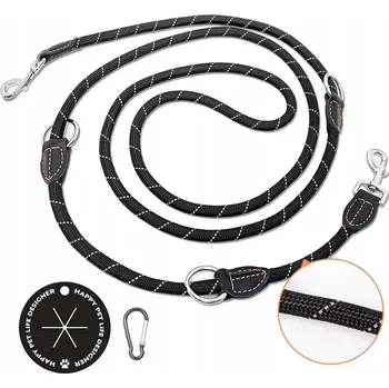 Vodítko pro psa Vodítko pro dva psy, materiál CE 3 m