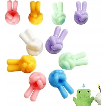 Kreativní barevné silikonové samolepicí držáky kabelů, 60 ks