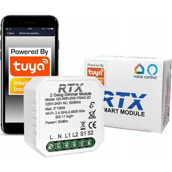 IP kamera RTX Modul Stmívače Světla 2 Okruhy Podomítkový WiFi TUYA