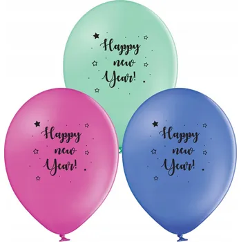 Balónek Latexové Balónky na Silvestra a Nový Rok, 6 ks