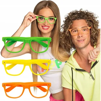 Neonové brýle Karneval Silvestr 3 ks