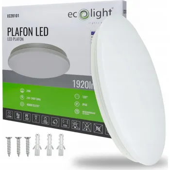 Kulatý Stropní Svítidlo Ecolight 37 x 4,5 cm bílá