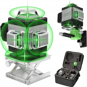 Bezpečnostní kamera Křížový laser Kkmoon 25 m zelený akumulátorový 16 linií IP54