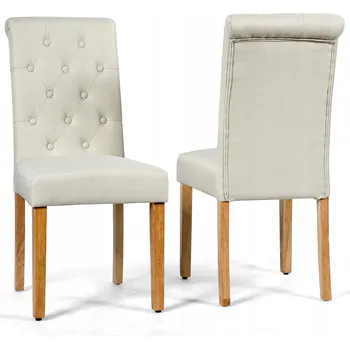 Jídelní židle Sada čalouněných židlí do jídelny, židle do obývacího pokoje, 2 ks
