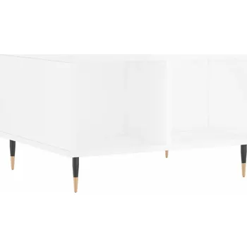 Konferenční stolek Konferenční stolek dřevěný bílý 60x50x36,5 cm