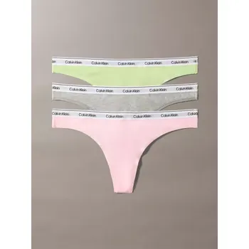 Sada pánského spodního prádla QD5209/WAB - dámská tanga Calvin Klein 3pack, L, WAB