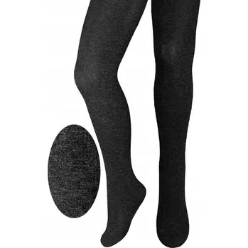 Milusie dětské punčocháče šedé polyamidové, velikost 128-134