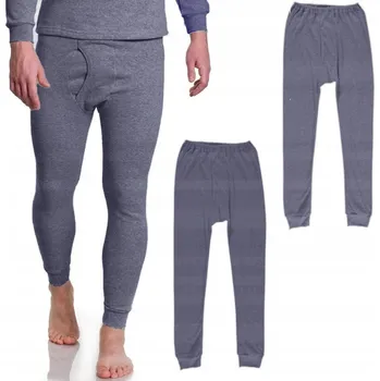 Pánské termo spodky 3x Pánské termoaktivní bavlněné spodky vel. S/M Teplé Zateplené Tmavé