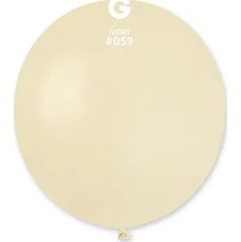 Balónek Balónek pastelový krémový slonová kost #059, 48 cm 1 ks
