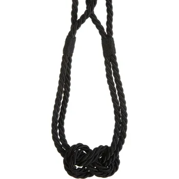 DEKORAČNÍ ŠNŮRA NA ZÁVĚS MOLLY ČERNÁ