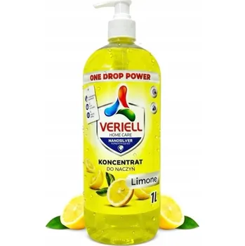 Mycí prostředek KONCENTRÁT NA NÁDOBÍ VERIELL 1000 ML LIMONE CITRON TEKUTÝ PROSTŘEDEK NA MYTÍ NÁDOBÍ