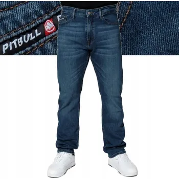 Pánské džíny Pitbull Highlander pánské džíny rovného střihu velikost 30/32