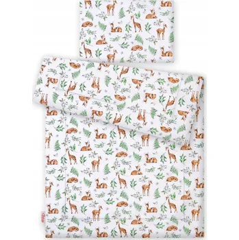 Povlečení Sada povlečení s výplní 135x100 cm - bílé srnky