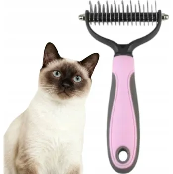 Kosmetika pro psa OBOUSTRANNÝ TRIMMER PRO PSY A KOČKY HŘEBEN NA SRST GROOMERSKÝ VEL L