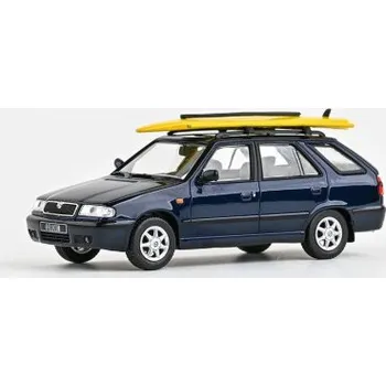 autíčko Škoda Felicia FL Combi (1998) surfovací prkno, Modrá Hlubinná Metalíza, 1:43