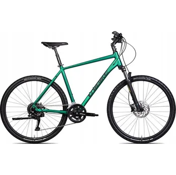 Krosové kolo Unibike CROSSFIRE 21, rám 21 palců, kola 28", zelené