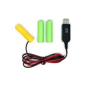 Eliminátor baterií AA (3×AA) Adaptér USB Output DC 4,5V pro IoT zařízení