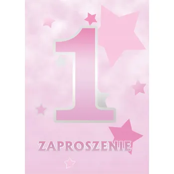 Pozvánka Pozvánky na oslavu 1. narozenin Hvězdičky 6 Ks