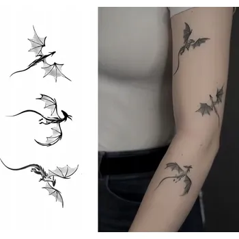Tetování Polopermanentní tetování drak dočasné draci pánské dámské ruka dlaně dekolt