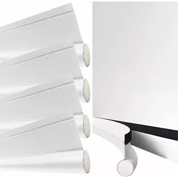 Těsnění do okna a dveří Evi PĚNOVÉ TĚSNĚNÍ OKEN, jednoduché se suchým zipem, bílé - sada 4 ks