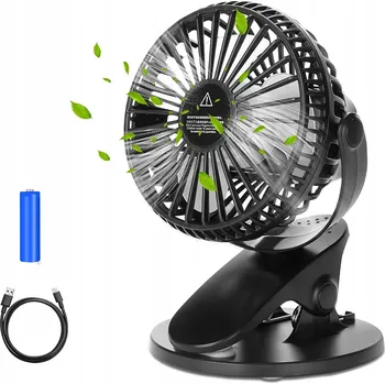 Domácí ventilátor Stolní ventilátor Bedee, černý