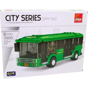 ostatní stavebnice Malý mechanik – autobus stavebnice (221 dílků)