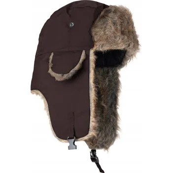 Čepice Aleszale zimní čepice ušanka hnědá univerzální velikost