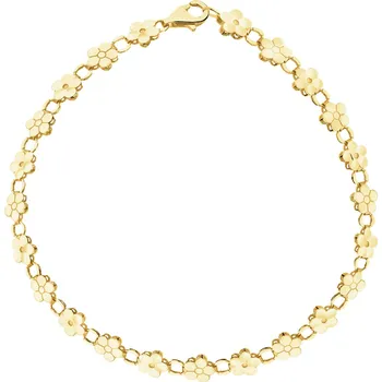 Náramek Zlatý náramek - květy - AP542-6496