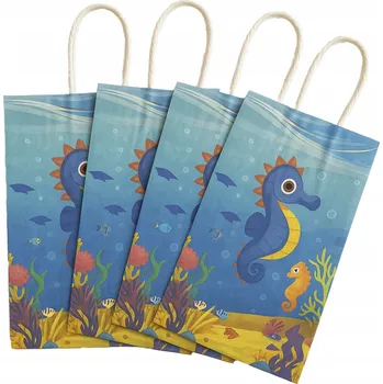 Dárková taška Dárkové tašky Podmořský svět 4 ks Taška jako poděkování