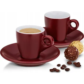 Šálky Kela Mattia na espresso s podšálky, 2 ks