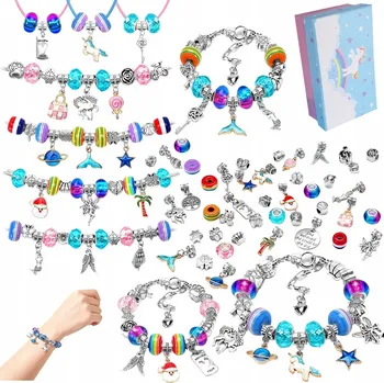 kreativní sada SADA KORÁLKŮ PRO VÝROBU NÁRAMKŮ A NÁHRDELNÍKŮ, KORÁLKY DIY DÁREK