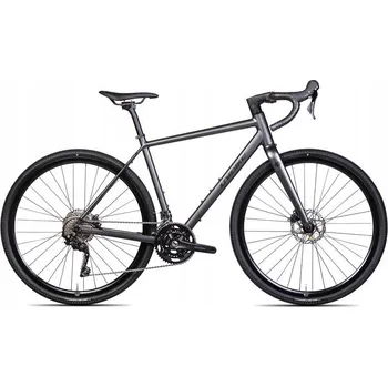 Silniční kolo Gravel kolo Unibike Tier, rám 51 cm, kola 28", grafitové, sada GRX 2x10, model 2025