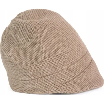 Čepice Szaleo zimní čepice s kšiltem béžová, univerzální velikost