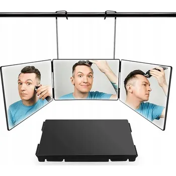 Zrcadlo ZRCADLO NA STŘIHÁNÍ KADEŘNICTVÍ S 3SMERNÝM SKLADEM, ZRCADLO O 360 STUPNÍCH