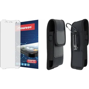 Pouzdro na mobilní telefon Hybridní Sklo pro Hammer EXPLORER - 5.7" + POUZDRO na opasek