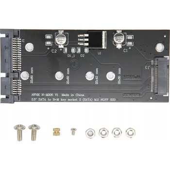 Příslušenství pro datový nosič SATA M.2 SSD adaptér na SATA kartu, stabilní
