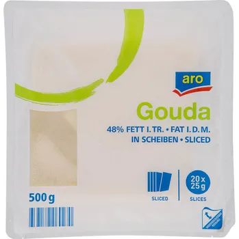 CZ distribuce aro Gouda 48% sýr plátky chlaz. 500 g